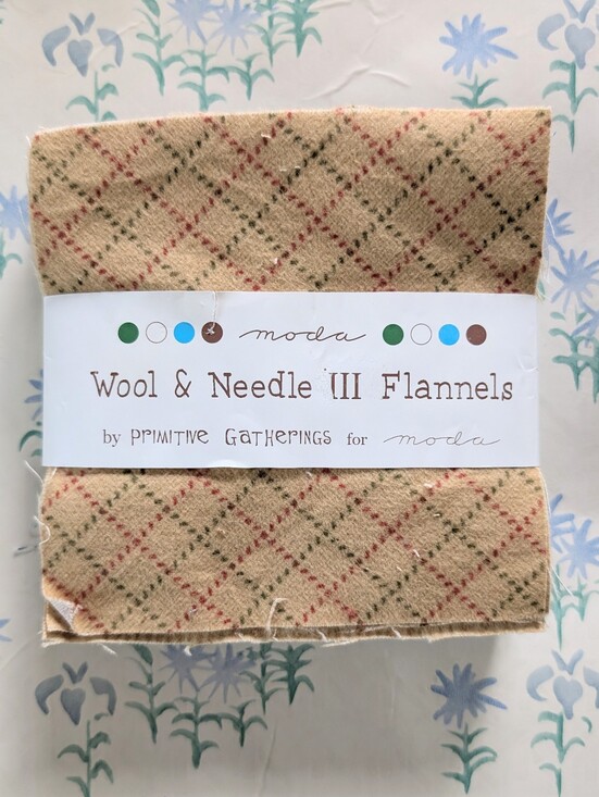 Moda Other - Primitive Gatherings for Moda Wool & Needle Flannels III Charm Pack NEW Fabric